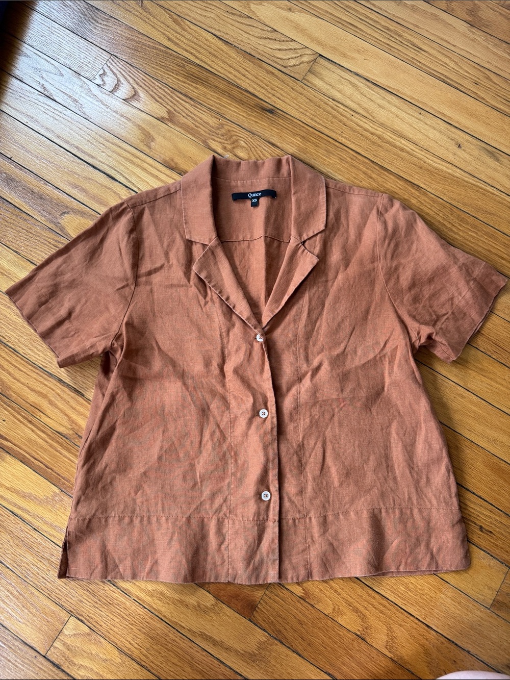 100% European Linen Short Sleeve Shirt